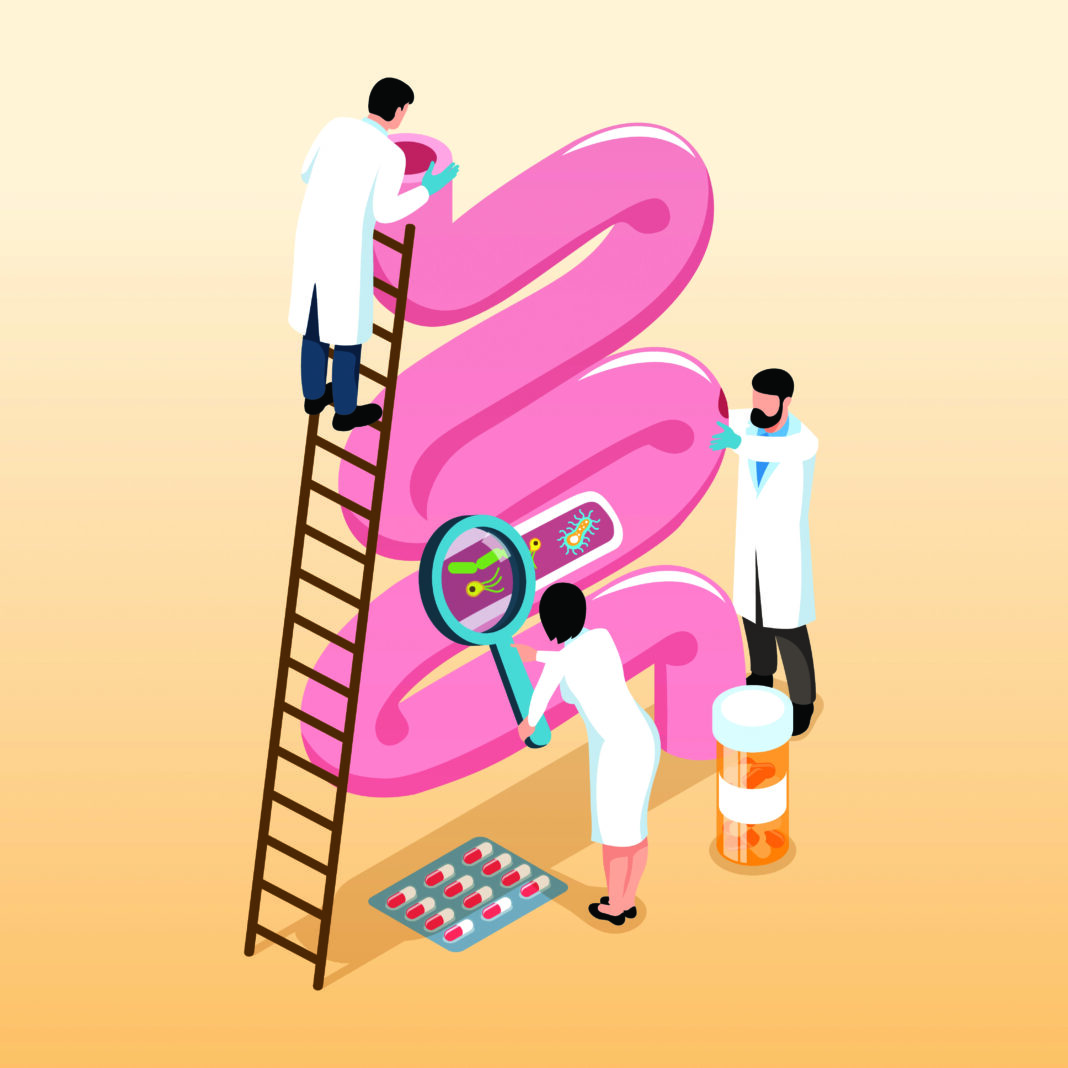 Gastroenterologists Isometric Concept
