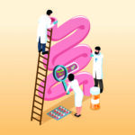 Gastroenterologists Isometric Concept