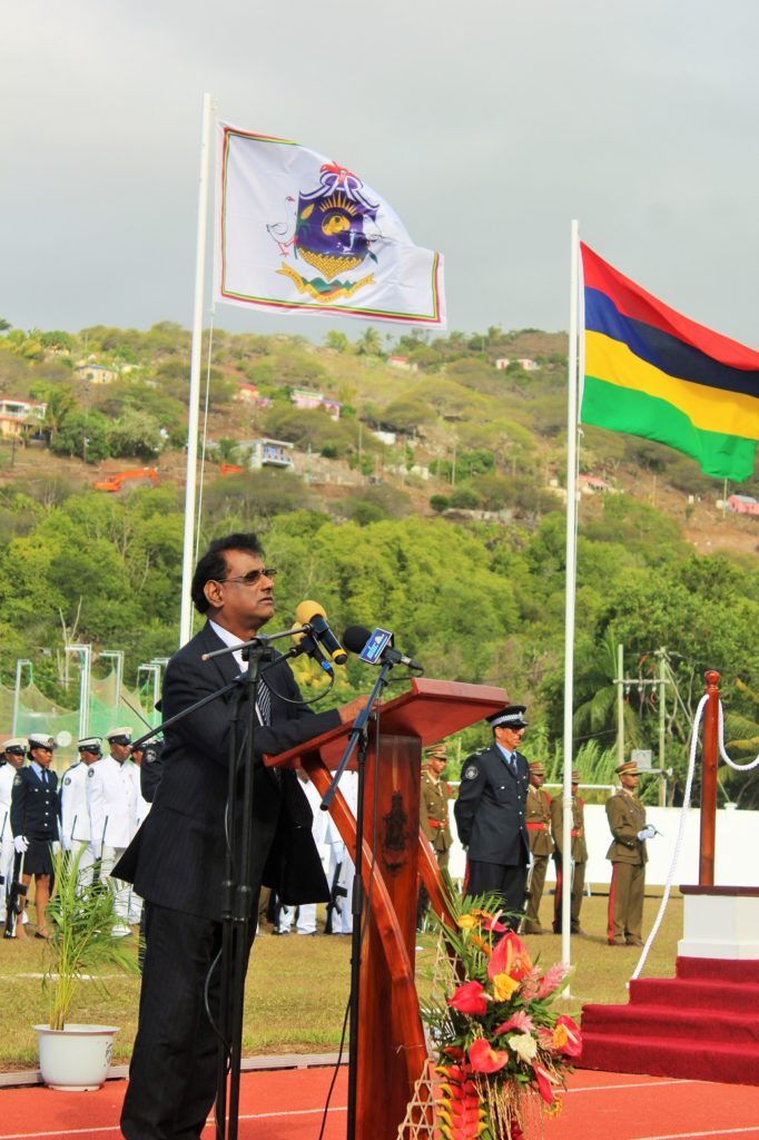 Le vice président de Maurice, Paramasivum Vyapoory à Rodrigues