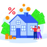 Married couple investing savings into new home