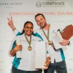 Photo 4 – ALEXSANDRA LACHARMANTE CONSTANCE BELLE MARE PLAGE et ALBAN GUILMET gagnant du Trophée Pierre Hermé